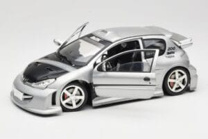 Peugeot 206 MTK Argent Solido 1:18 1817 Métal — image 2 sur 8