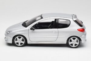 Peugeot 206 RC Aluminium Argent Norev 1:18 184726 Métal — image 4 sur 8