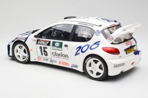 Peugeot 206 WRC G. Panizzi / H. Panizzi Tour de Corse 1999 Otto 1:12 G081 Résine — image 5 sur 6