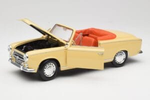 Peugeot 403 Cabriolet Jaune Sable Solido 1:18 8165 Métal — image 2 sur 8