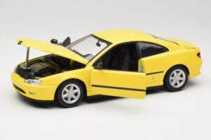 Peugeot 406 Coupé Jaune Gate 1:18 01022 Métal — image 2 sur 8