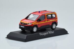 Peugeot Rifter Pompiers Secours Medical Rouge Norev 1:43 479070 Métal — image 2 sur 4