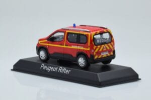 Peugeot Rifter Pompiers Secours Medical Rouge Norev 1:43 479070 Métal — image 3 sur 4