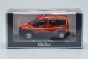 Peugeot Rifter Pompiers Secours Medical Rouge Norev 1:43 479070 Métal — image 4 sur 4