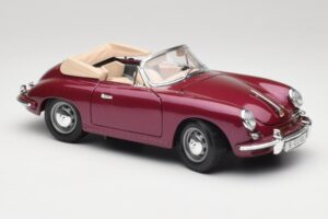 Porsche 356B Cabriolet Aubergine Bburago 1:18 3021-M4 Métal — image 6 sur 8