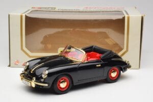 Porsche 356B Cabriolet Noir Bburago 1:18 3031D Métal — image 8 sur 8
