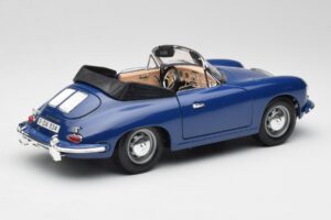 Porsche 356B Cabriolet Bleu Bburago 1:18 3051 Métal — image 3 sur 8