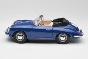 Porsche 356B Cabriolet Bleu Bburago 1:18 3051 Métal — image 4 sur 8