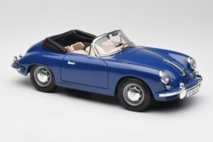 Porsche 356B Cabriolet Bleu Bburago 1:18 3051 Métal — image 6 sur 8