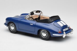 Porsche 356B Cabriolet Bleu Bburago 1:18 3051 Métal — image 7 sur 8