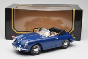 Porsche 356B Cabriolet Bleu Bburago 1:18 3051 Métal — image 8 sur 8