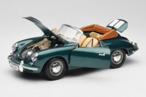 Porsche 356B Cabriolet Vert Bburago 1:18 3051-M1 Métal — image 2 sur 8