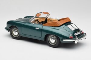 Porsche 356B Cabriolet Vert Bburago 1:18 3051-M1 Métal — image 7 sur 8