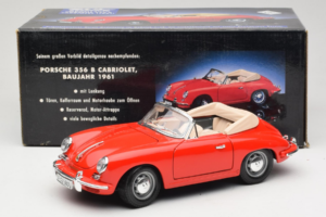 Porsche 356B Cabriolet Rouge Tchibo 1:18 45703 Métal — image 8 sur 8