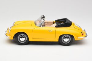 Porsche 356B Cabriolet Jaune Bburago 1:18 3031 Métal — image 4 sur 8