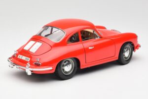 Porsche 356B Rouge Bburago 1:18 3021 Métal — image 3 sur 8