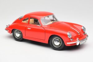 Porsche 356B Rouge Bburago 1:18 3021 Métal — image 6 sur 8