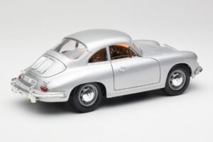 Porsche 356B Argent & Intérieur Marron Bburago 1:18 3021-M2 Métal — image 3 sur 8