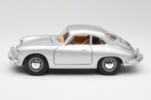 Porsche 356B Argent & Intérieur Marron Bburago 1:18 3021-M2 Métal — image 4 sur 8