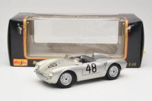 Porsche 550A Spyder #48 Sports Prototype 1955 Maisto 1:18 50341 Métal — image 8 sur 8