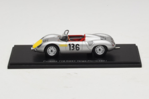 Porsche 718 RS 61 #136 S. Moss / G. Hill Porsche KG Targa Florio 1961 Spark 1:43 S4149 Résine