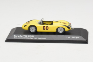 Porsche 718 RS61 #60 D. Wester Road America 500 Miles 1963 Minichamps 1:43 430636560 Métal