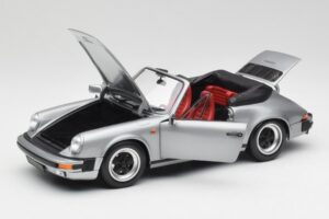 Porsche 911 930 Carrera 3.2 Cabriolet Gris Métallisé Minichamps 1:18 100063034 Métal — image 2 sur 8