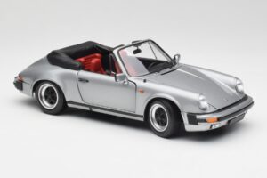 Porsche 911 930 Carrera 3.2 Cabriolet Gris Métallisé Minichamps 1:18 100063034 Métal — image 6 sur 8