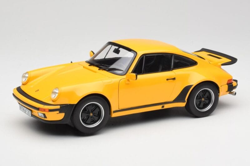 Porsche 911 930 Turbo 3.0 Jaune Norev 1:18 187579 Métal