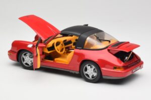 Porsche 911 964 Carrera 2 Targa Rouge Anson 1:18 30305-W Métal — image 5 sur 8