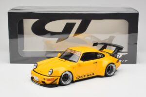 Porsche 911 964 RWB Keema Yellow GT Spirit 1:18 GT492 Résine — image 6 sur 6