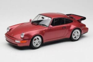 Porsche 911 964 Turbo Rouge Minichamps 1:18 155069102 Métal