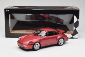 Porsche 911 964 Turbo Rouge Minichamps 1:18 155069102 Métal — image 6 sur 6