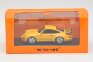 Porsche 911 964 Turbo Jaune MaxiChamps 1:43 940069104 Métal — image 4 sur 4