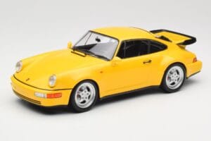 Porsche 911 964 Turbo Jaune Minichamps 1:18 155069100 Métal