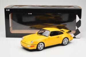 Porsche 911 964 Turbo Jaune Minichamps 1:18 155069100 Métal — image 6 sur 6