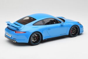 Porsche 911 991 Carrera 4S Aerokit Bleu GT Spirit 1:18 GT085 Résine — image 2 sur 6