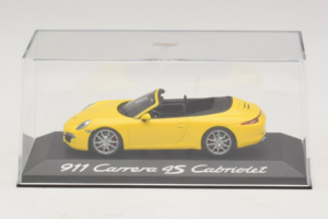 Porsche 911 991 Carrera 4S Cabriolet Jaune Minichamps 1:43 WAP0201120C Métal — image 4 sur 5