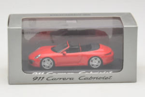 Porsche 911 991 Carrera Cabriolet Rouge Minichamps 1:43 WAP0200120C Métal — image 4 sur 4
