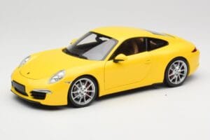 Porsche 911 991 Carrera S Racing Yellow Minichamps 1:18 100061021 Métal