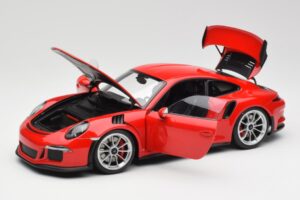Porsche 911 991 GT3 RS Guards Rouge Jantes Argent AUTOart 1:18 78165 Métal — image 2 sur 8