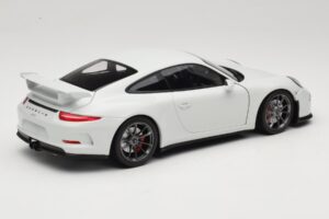 Porsche 911 991 GT3 Blanc Avec Jantes Argent Minichamps 1:18 113062721 Métal — image 3 sur 8