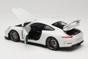 Porsche 911 991 GT3 Blanc Avec Jantes Argent Minichamps 1:18 113062721 Métal — image 5 sur 8