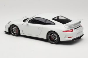 Porsche 911 991 GT3 Blanc Avec Jantes Argent Minichamps 1:18 113062721 Métal — image 7 sur 8