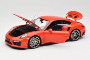 Porsche 911 991 Turbo S Lava Orange Minichamps 1:18 110067120 Métal — image 2 sur 8