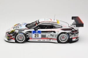 Porsche 911 991.1 GT3 R #21 WTM Racing J. Stursberg / V. Krumbach 24h Nurburgring 2016 Minichamps 1:18 155166021 Métal — image 3 sur 6