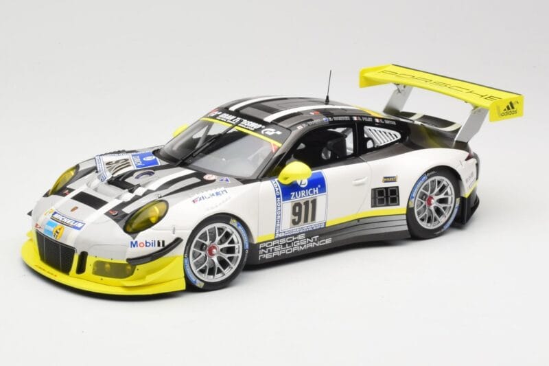 Porsche 911 991.1 GT3 R #911 Manthey Racing N. Tandy / E. Bamber 24h Nurburgring 2016 Minichamps 1:18 155166911 Métal