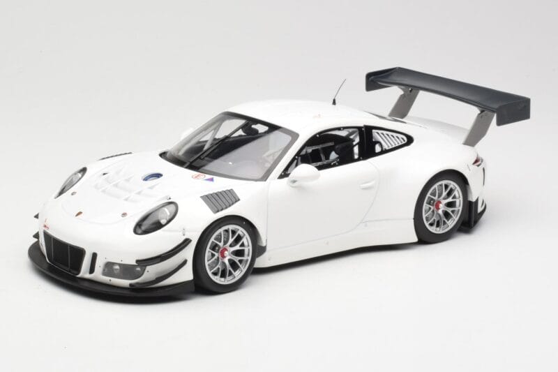 Porsche 911 991.1 GT3 R Blanc Avec Jantes Argent Minichamps 1:18 153166000 Métal