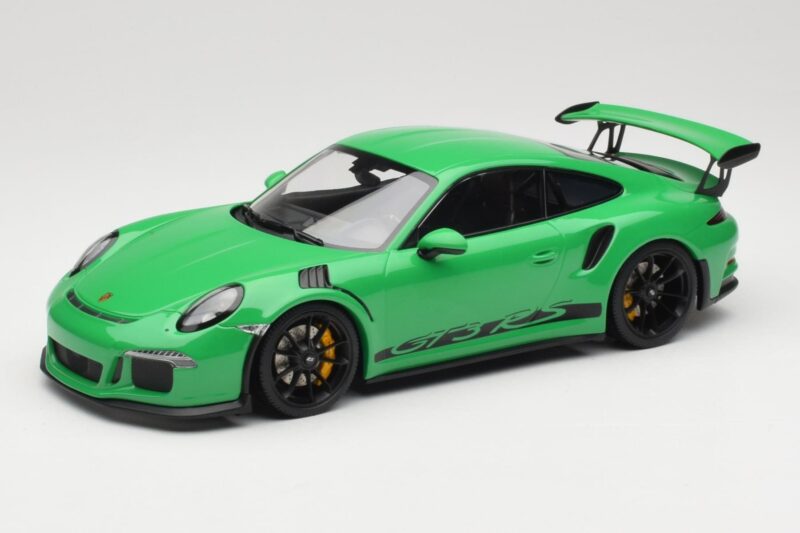 Porsche 911 991.1 GT3 RS Vert Jantes Noires Minichamps 1:18 153066228 Métal