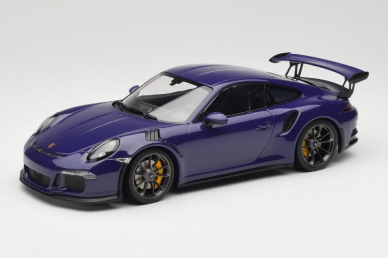 Porsche 911 991.1 GT3 RS Ultraviolet Minichamps 1:18 155066221 Métal